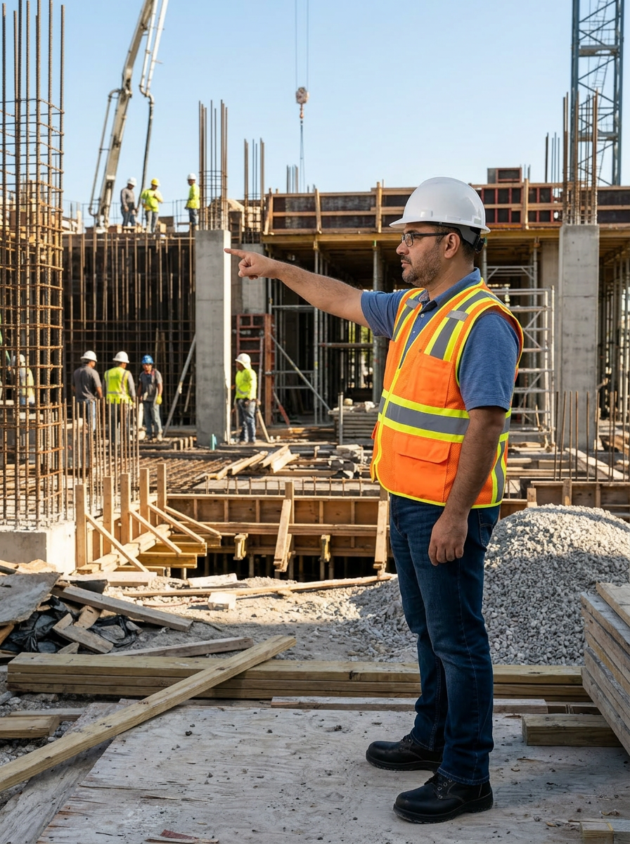 On-site coordination on an active South Florida residential project